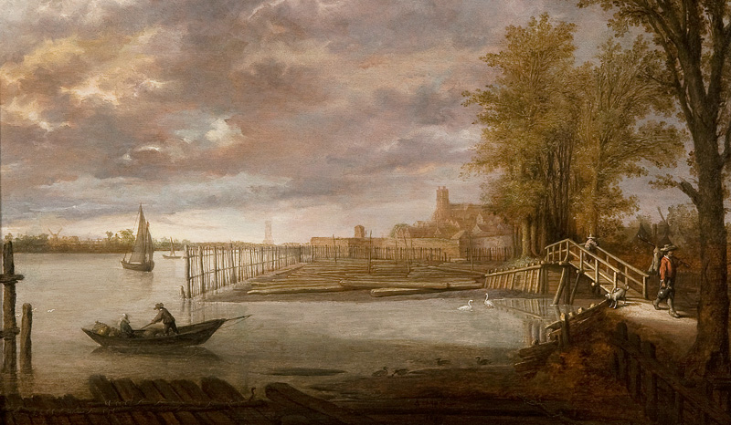 Houthaven bij Dordrecht, Aelbert Cuyp, 1639